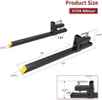 yitamotor 43" clamp on pallet forks 30" 1500lbs light duty forks for tractor loader bucket