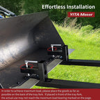 yitamotor 60" 4000lbs clamp on pallet forks heavy duty forks for tractor loader bucket