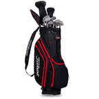 Titleist Cart 14 Lightweight Golf Bag, Black/Black/Red
