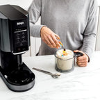CREAMi Ice Cream, Sorbet, Milkshake Maker + 3 CREAMi Pints, Black