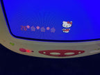 hello kitty  sanrio pink 13" vintage retro crt tv kt2114 a++ dvd clock radio
