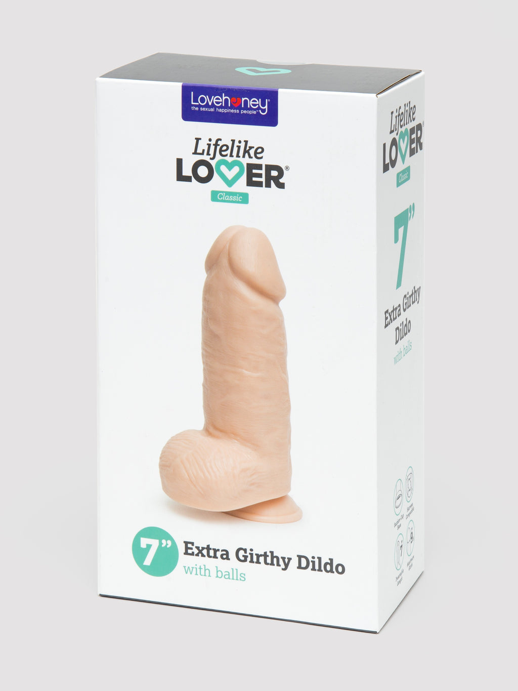 Lifelike Lover Classic Extra Girthy Dildo 7 Inch , Flesh Pink