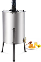 creworks electric honey extractor, honey extractor separator bee frame spinner, honeycomb bee frame spinner, ss motorized honey extractor beekeeping equipment spinner drum with stand