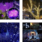 WANGJUNXIU Fairy Lights, 100 LEDs~600 LEDs 10m~600m Waterproof String Lights with Timer and 8 Lighting Modes for Bedroom Garden Wedding Christmas Outdoor &amp; Indoor Decoration Halloween String Lights