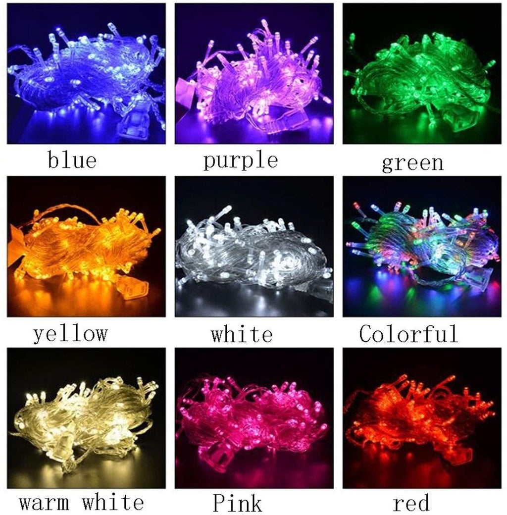 WANGJUNXIU Fairy Lights, 100 LEDs~600 LEDs 10m~600m Waterproof String Lights with Timer and 8 Lighting Modes for Bedroom Garden Wedding Christmas Outdoor &amp; Indoor Decoration Halloween String Lights
