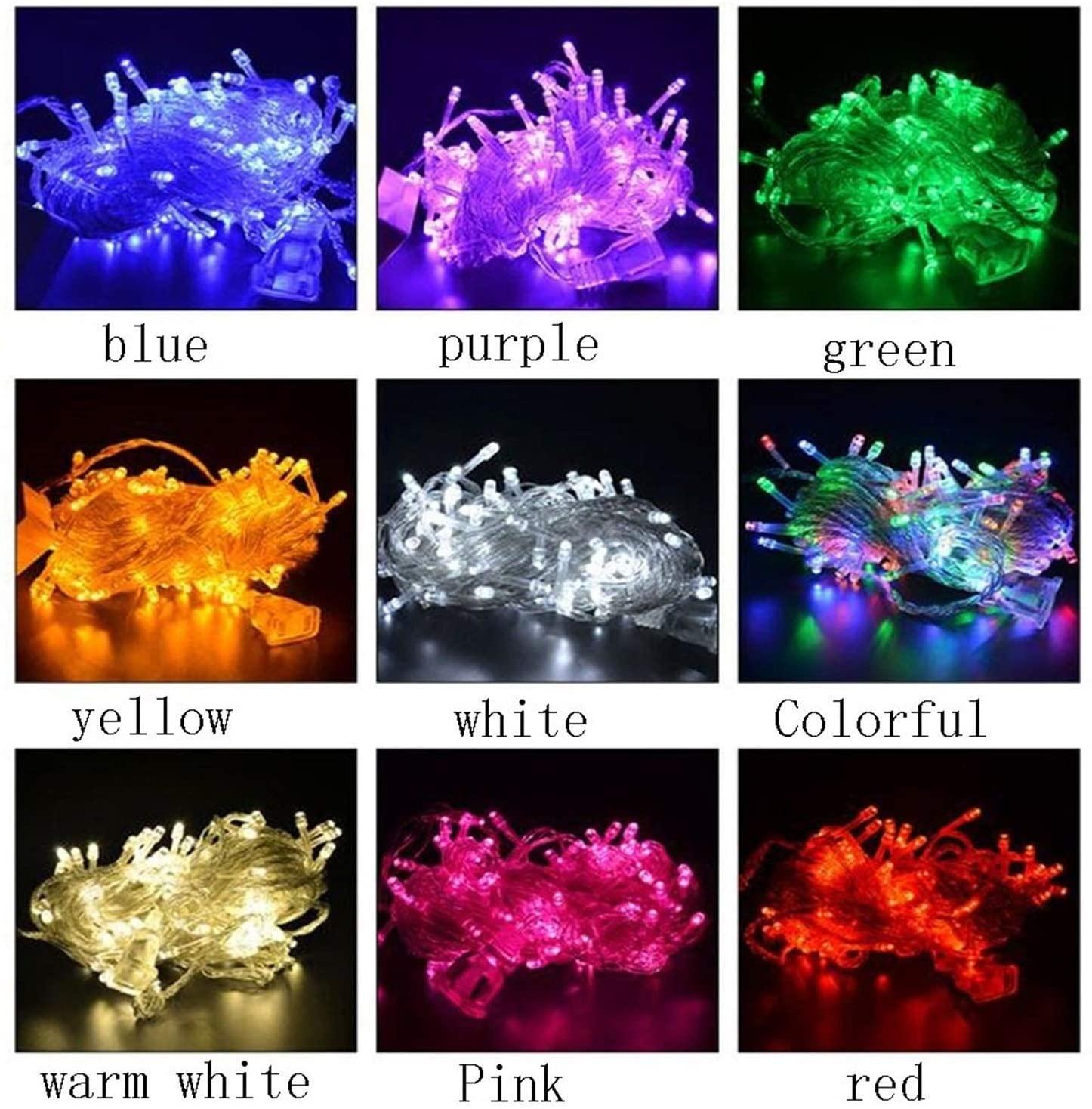 WANGJUNXIU Fairy Lights, 100 LEDs~600 LEDs 10m~600m Waterproof String Lights with Timer and 8 Lighting Modes for Bedroom Garden Wedding Christmas Outdoor &amp; Indoor Decoration Halloween String Lights