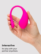 Lovense Lush 3 App Controlled Rechargeable Love Egg Vibrator, Pink