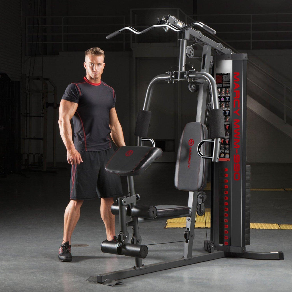 Marcy MWM-990 150 Lb. Multifunctional Home Gym Station for Total Body Training