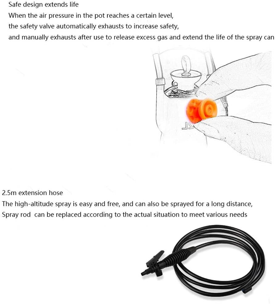 Xiaoli 12L Hand Push Pressure Sprayer Air Compression Pump Hand Pressure Sprayers Spray Bottle Spray Garden Accessories (Color : White)