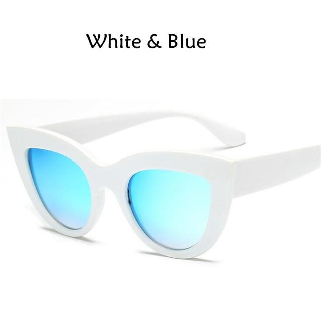 Retro Thick Frame Cat Eye Sunglasses
