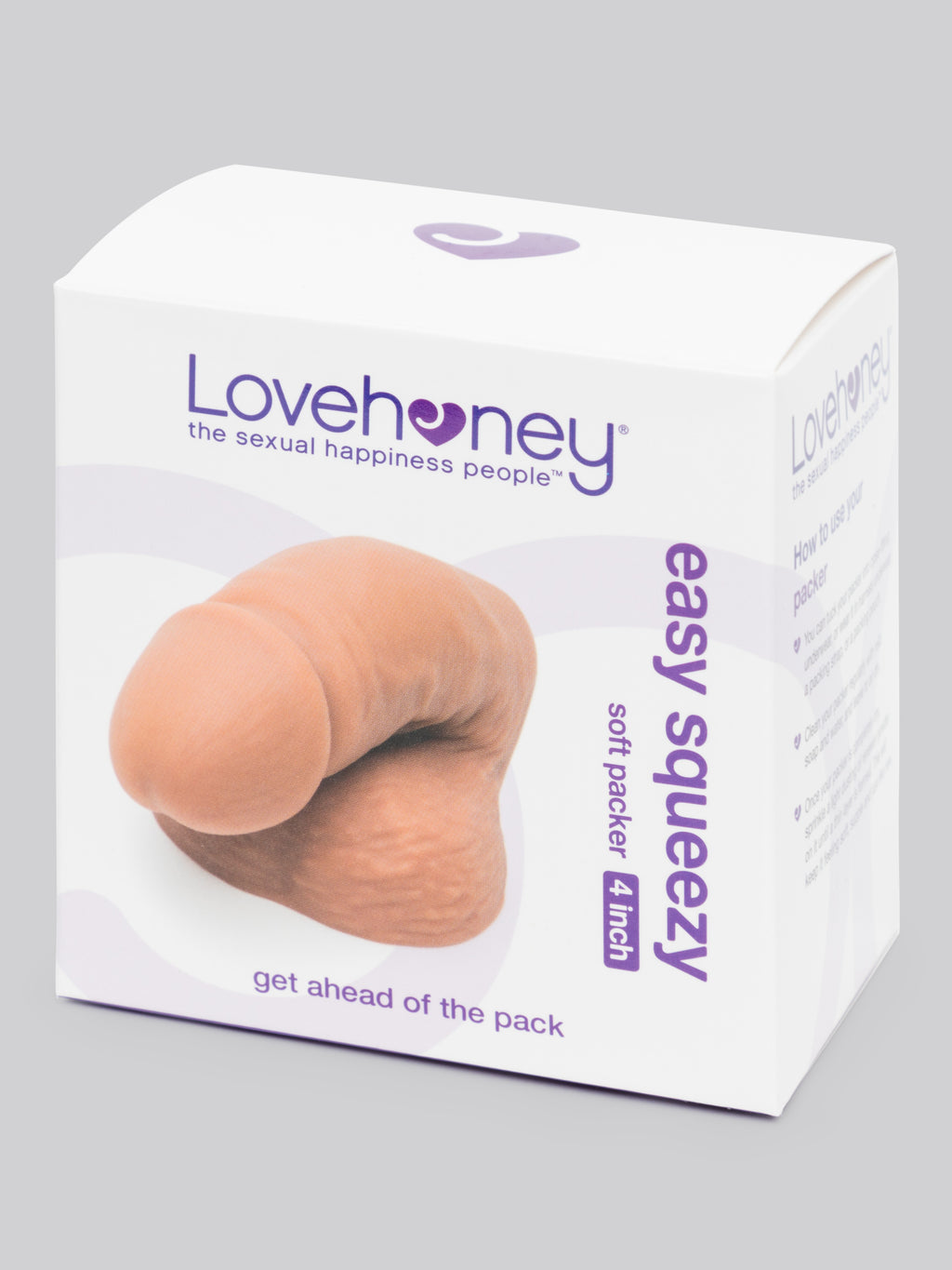 Lovehoney Easy Squeezy Soft Packer 4 Inch, Flesh Tan | Flesh Tan