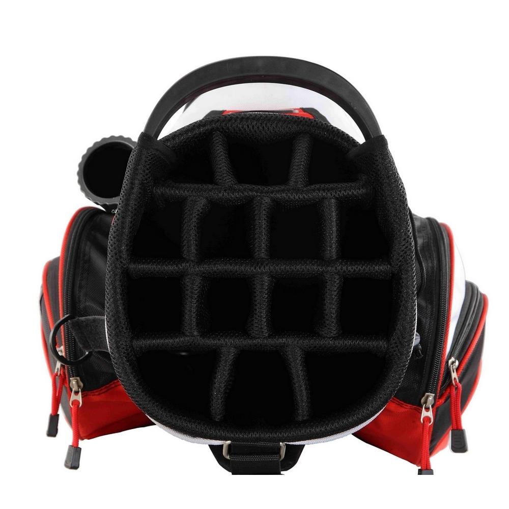 Prosimmon Tour 14 Way Cart Golf Bag Black/Red