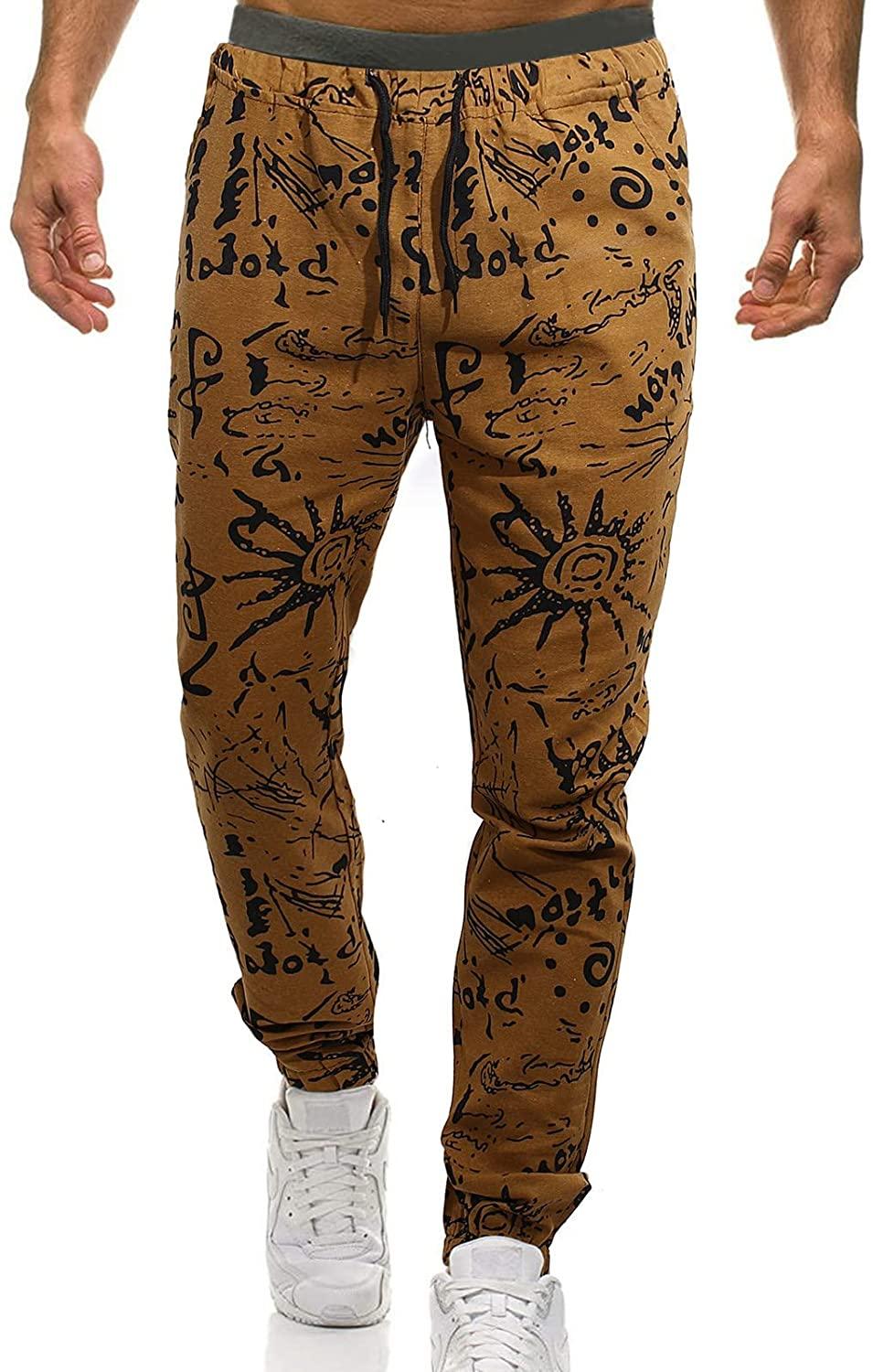 Men's Soft Jogger Pants Drawstring Pockets Lightweight Sweatpants