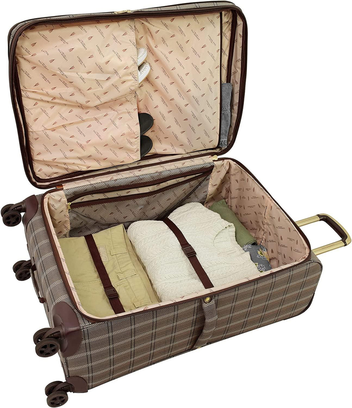 Brentwood II 4 Piece Set (with Under The Seat Bag), Cappuccino