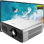 philips neopix ultra 2tv fhd smart home theater projector +120" projector screen
