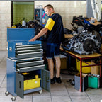 8-Drawer Rolling Tool Chest,Tool Chest with 360° Brake Wheels and Padded Feet,Tool Cabinet with LocSystem and Drawer Liners,Ideal  for Garaand Workshop