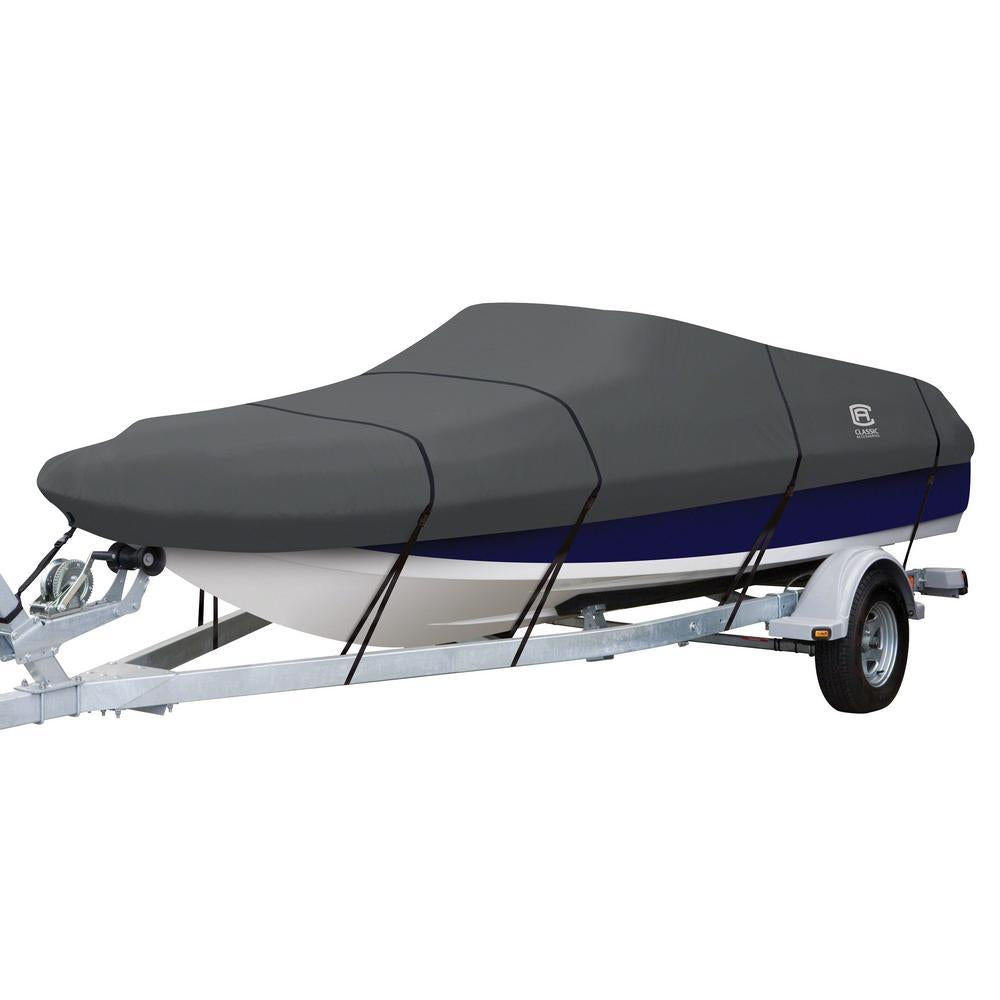 StormPro 17 - 19 ft. Charcoal Grey Deck Boat Cover