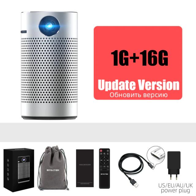 byintek ufo p7 pocket portable pico smart android wifi 1080p 4k tv laser mini le