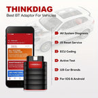 THINKCAR Thinkdiag Full System OBD2 Scanner, All Car 16 Reset Service 1 Year OBD2 Diagnostic Tool Active Test ECU Coding Auto Diagnostic Tool