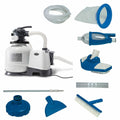 intex 2800 gph above ground pool sand filter pump w/ deluxe pool maintenance kit