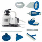 intex 2800 gph above ground pool sand filter pump w/ deluxe pool maintenance kit
