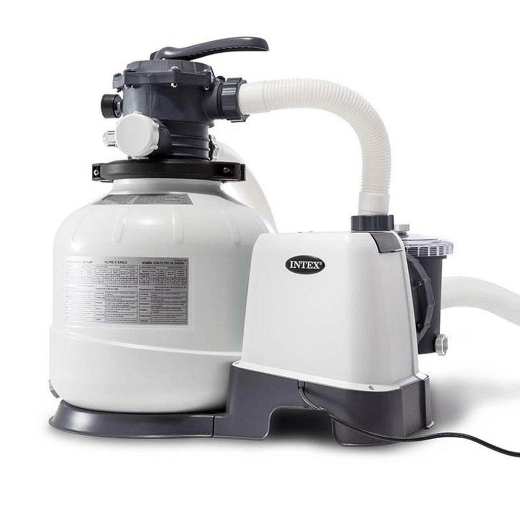 intex 2800 gph above ground pool sand filter pump w/ deluxe pool maintenance kit