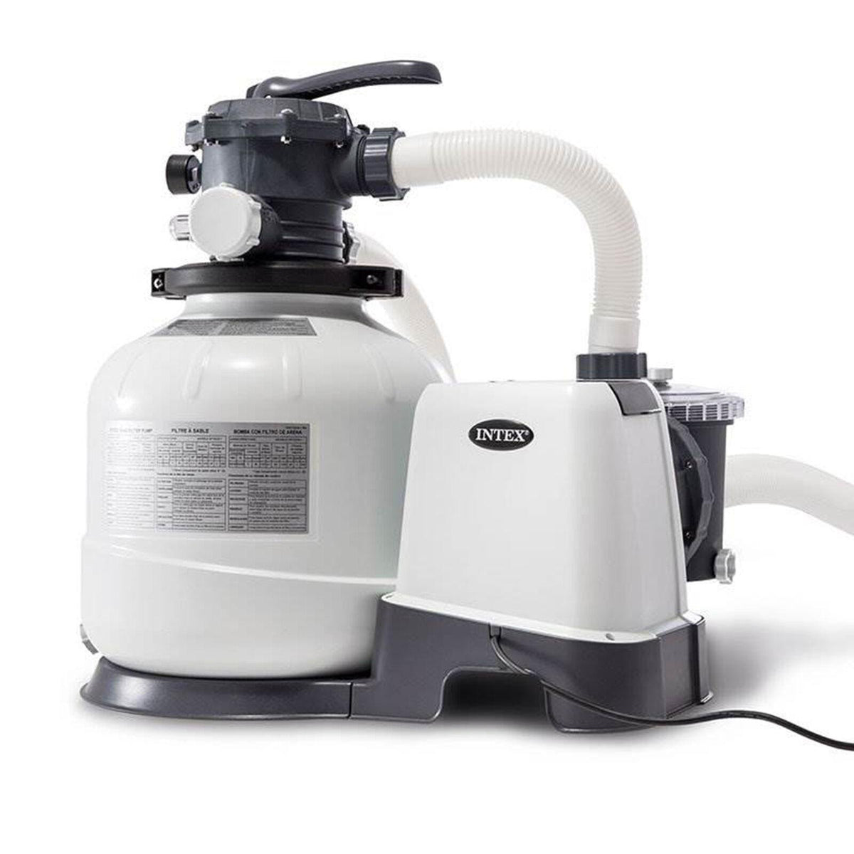 intex 2800 gph above ground pool sand filter pump w/ deluxe pool maintenance kit