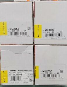 100 pc WHEEL WEIGHT ASSORTMENT, LARGEST SIZES, MC STYLE, ZINC, 2.25 - 3.00 OZ