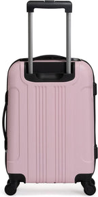 Out Of Bounds Luggage Collection Lightweight Durable Hardside 4-Wheel Spinner Travel Suitcase Bags, Blush, 20-Inch Carry On