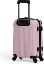 Out Of Bounds Luggage Collection Lightweight Durable Hardside 4-Wheel Spinner Travel Suitcase Bags, Blush, 20-Inch Carry On
