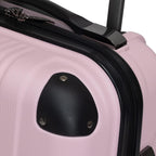 Out Of Bounds Luggage Collection Lightweight Durable Hardside 4-Wheel Spinner Travel Suitcase Bags, Blush, 20-Inch Carry On