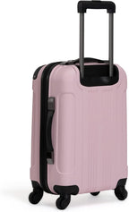 Out Of Bounds Luggage Collection Lightweight Durable Hardside 4-Wheel Spinner Travel Suitcase Bags, Blush, 20-Inch Carry On