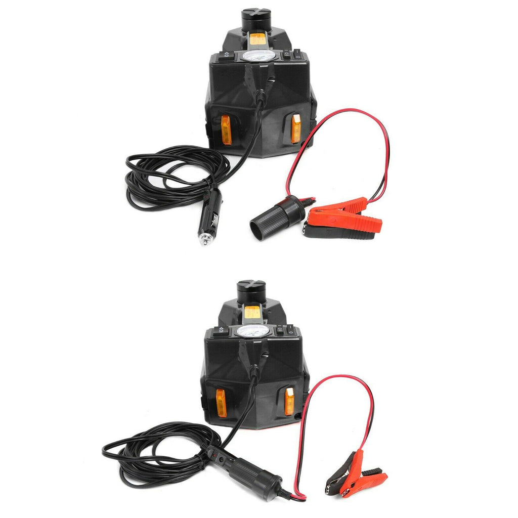 12V 4Ton 3 in 1 Car Electric Hydraulic Floor Jack Lift With Impact Wrench Kit US