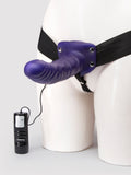 Lovehoney Perfect Partner Unisex Hollow 10 Function Vibrating Strap-On 8 Inch, Purple | Purple