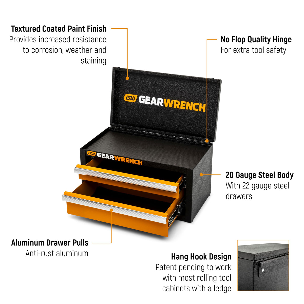11" 2 Drawer Mini Toolbox | GWBXMINIS