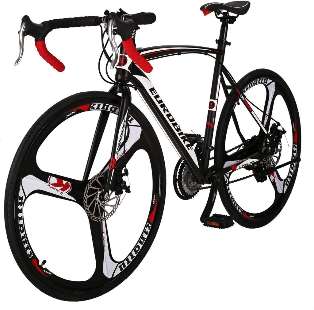 EUROBIKE OBK XC550 Road Bike 700C Wheels 21 Speed Disc Brake Mens or Womens Bicycle Cycling