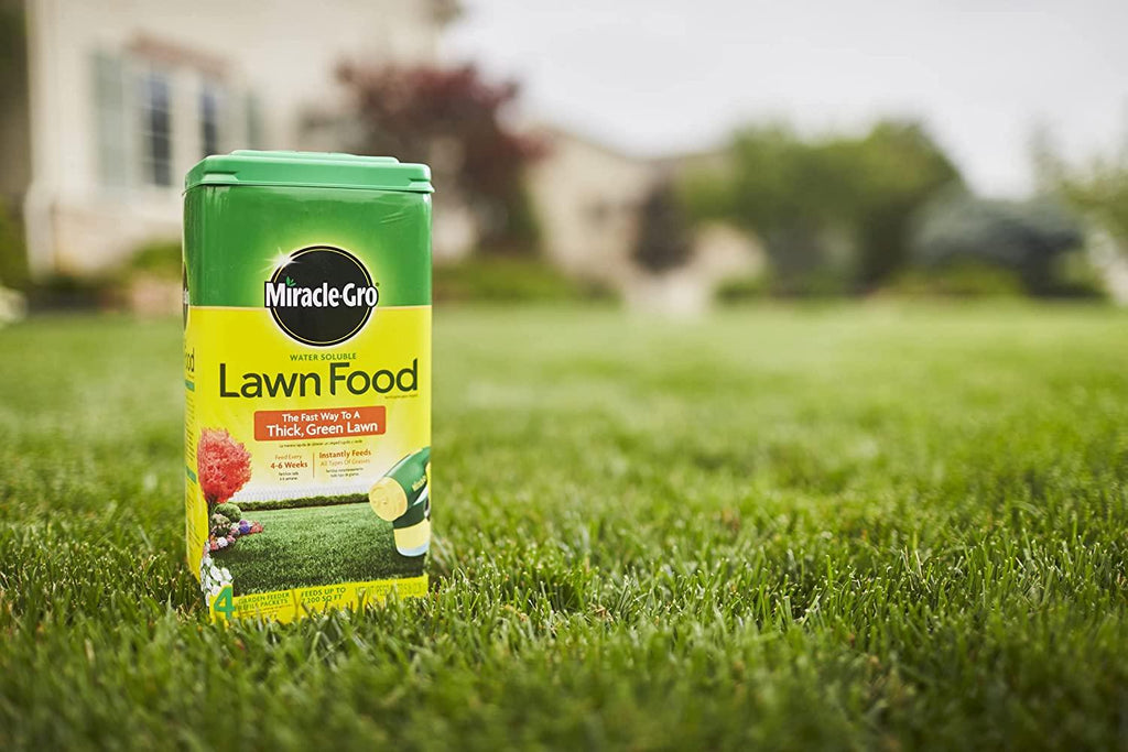 miracle-gro 1001833 lawn food water soluble lawn fertilizer (6 pack), 5 lb