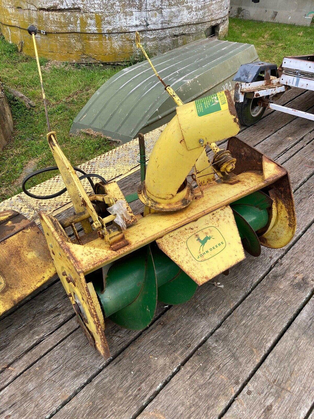 Vintage Snow Blower Attachment for Lawn Garden Tractor