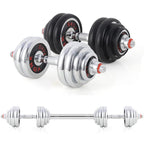Adjustable Dumbbells Barbell Fitness Barbell Set Muscle Strength Equipment,66lbs/30kg