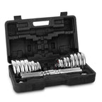 Adjustable Dumbbells Barbell Fitness Barbell Set Muscle Strength Equipment,66lbs/30kg