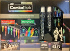 Gemmy Lightshow Combo Pack Multi Color Holiday Icicle Lights and Mini Lights and 36 Light Clips 61 Feet Total Length