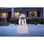5 ft Warm White LED Snowman Holiday Yard Decoration