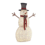 5 ft Warm White LED Snowman Holiday Yard Decoration
