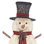 5 ft Warm White LED Snowman Holiday Yard Decoration