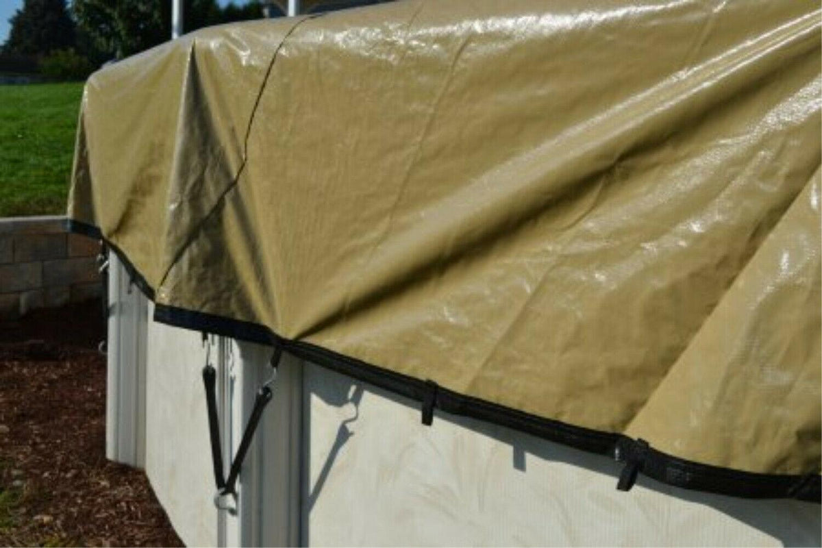harris pool products ultimate solid above ground swimming pool winter cover