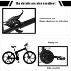 Hotwon 26in Folding Mountain Bike s 21 Speed Bicycle Full Suspension MTB Bikes