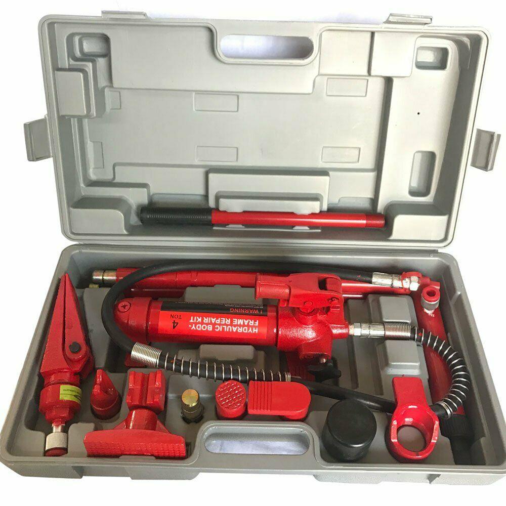 PRO 4 Ton Portable Powerful Hydraulic Jack Body Frame Steel Repairing Part US