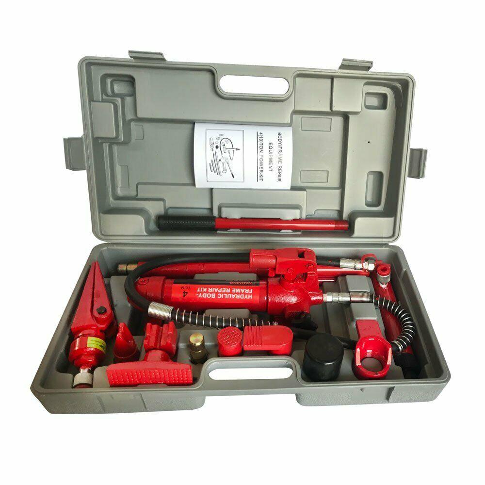PRO 4 Ton Portable Powerful Hydraulic Jack Body Frame Steel Repairing Part US