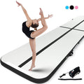 Murtisol Gymnastics Training Mats Exercise Mats Inflatable Tumbling Swimming Pool Mats Home Use/Training/Cheerleading/Yoga/Water Fun with Electric Pump Pink/Blue/Black Outdoor Indoor