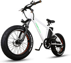 20" 300W Fat Tire Electric Bicycles Snow Beach Mountain Bike  6 Speed Gear E-Bike with Removable Waterproof LarCapacity 36V10A Lithium Battery and Battery Charger Electric Bike
